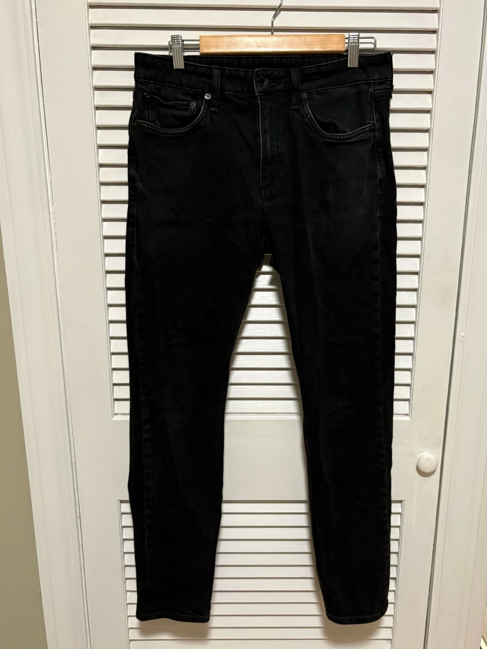 rag & bone Men's Slim Black Jeans
